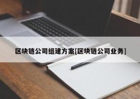 区块链公司组建方案[区块链公司业务]