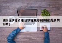 漏网区块链公司[区块链漏洞带你赚钱是真的假的]